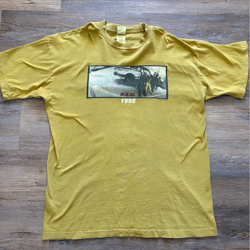 Vintage 1995 R.E.M. Tour Tee XL Rare Double Sided Band Shirt USA Single Stitch